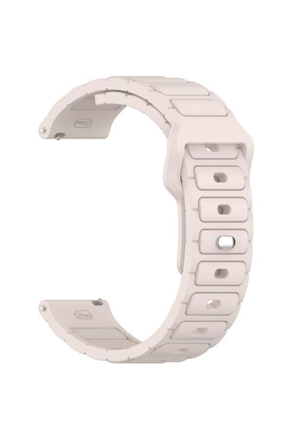 Bulut Aksesuar Huawei Gt2 46Mm Zore Krd-132 22Mm Silikon Kordon Strap Kayış - Starlight - Image 1