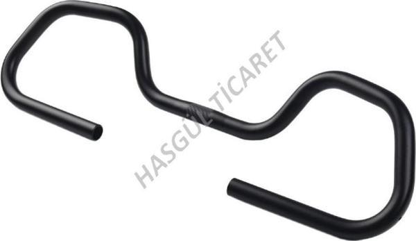 Hsgl Bisiklet  Alüminyum Gidon Siyah Kelebek Tur Bisikleti 25.4 Genişlik 580mm GDN401 - Image 1
