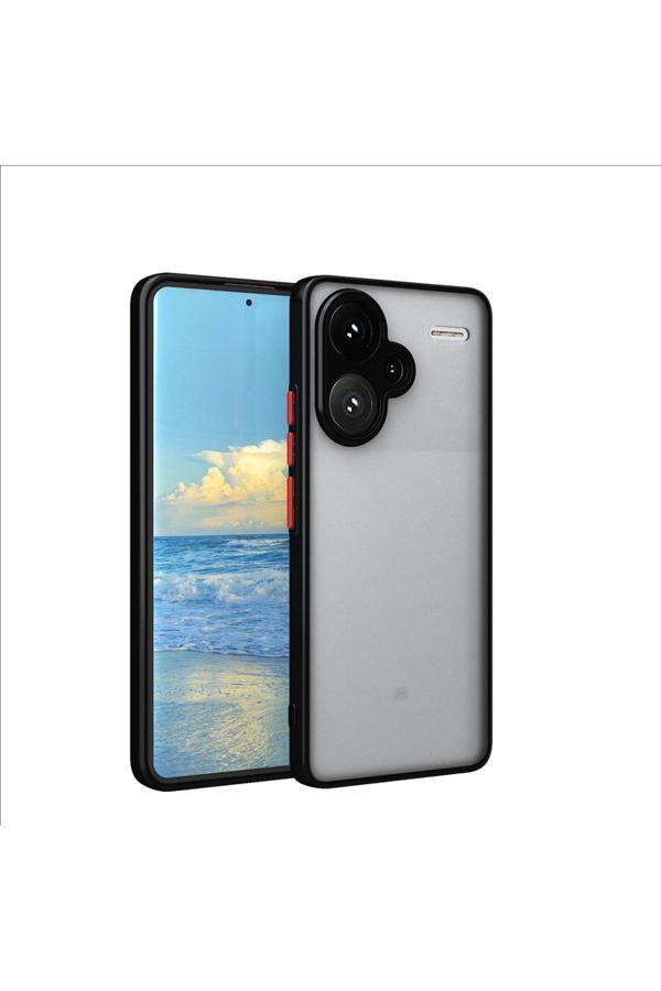 Kılıftech Xiaomi Redmi Note 13 5G Uyumlu Kılıf Zore Hux Kapak-Siyah - Image 1