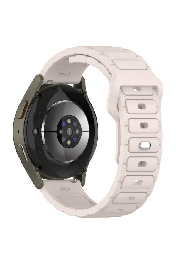 Zeyline Amazfit Pace Zore Krd-132 22Mm Silikon Kordon Strap Kayış - Starlight - Image 1