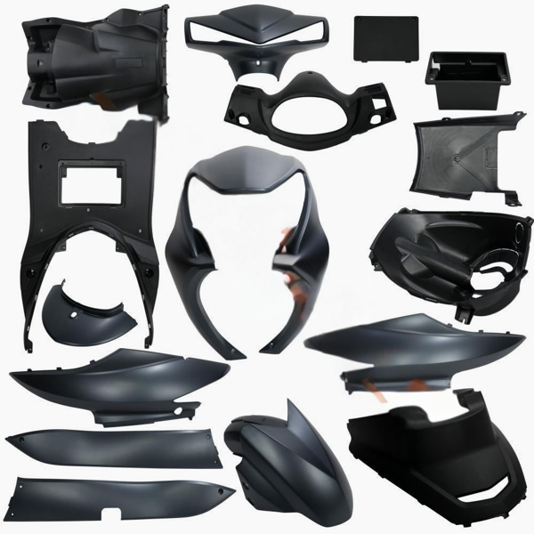 KUBA SPACE PRO KAPORTA SETİ KRİSTAL SİYAH (KOMPLE) - Image 1