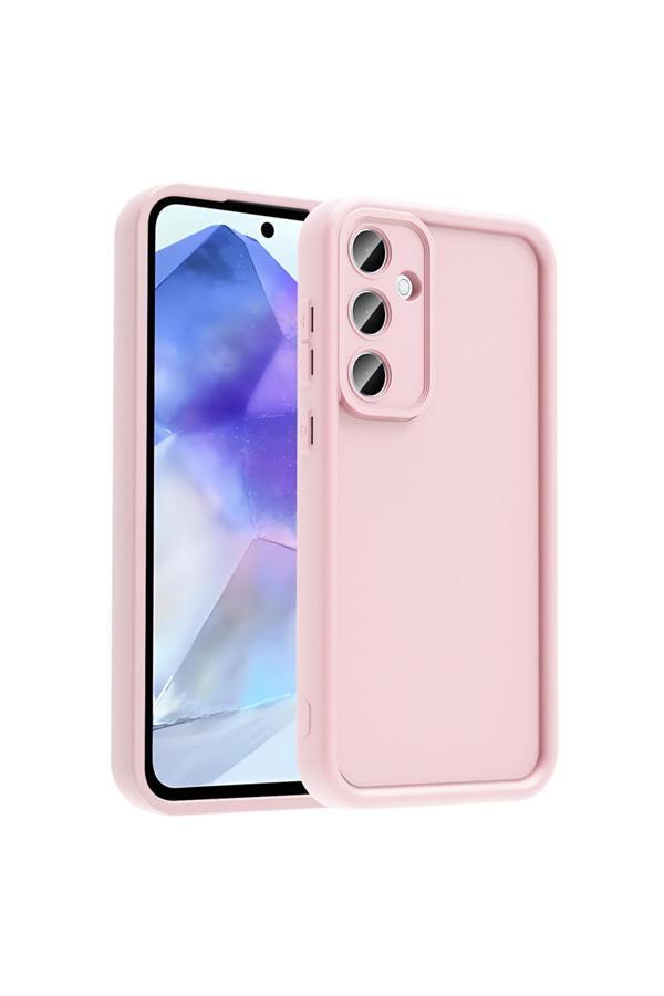 Tuva Teknoloji Galaxy A56 Kılıf Kamera Korumalı Tuva Ananas Kapak - Pembe - Image 1