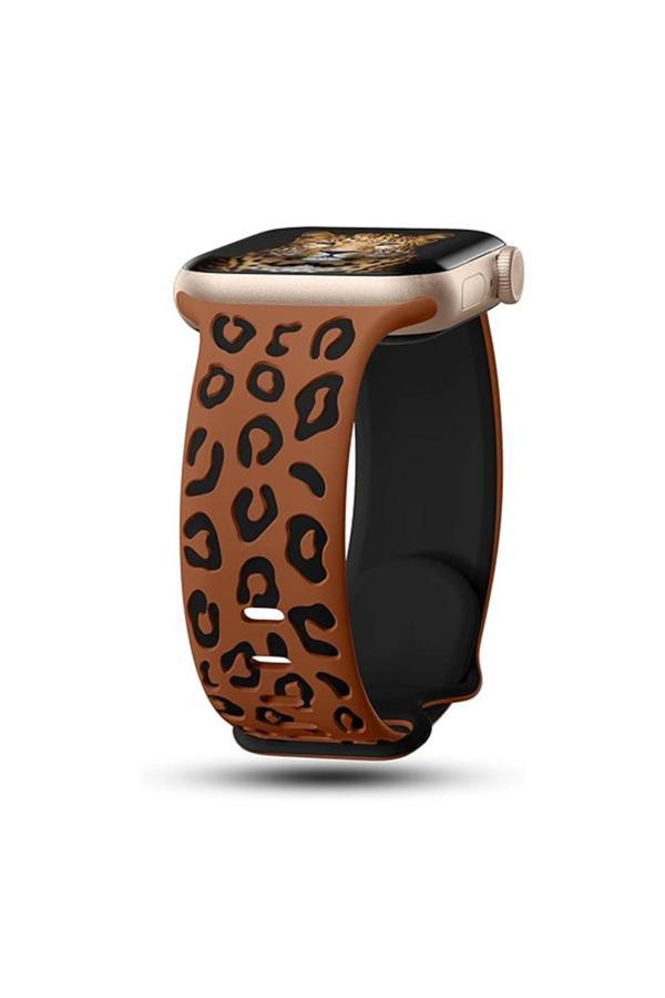 Kılıfda Kılıf Watch 44Mm Kdk Krd-140 Silikon Kordon Strap Kayış - Kahverengi-Siyah - Image 1