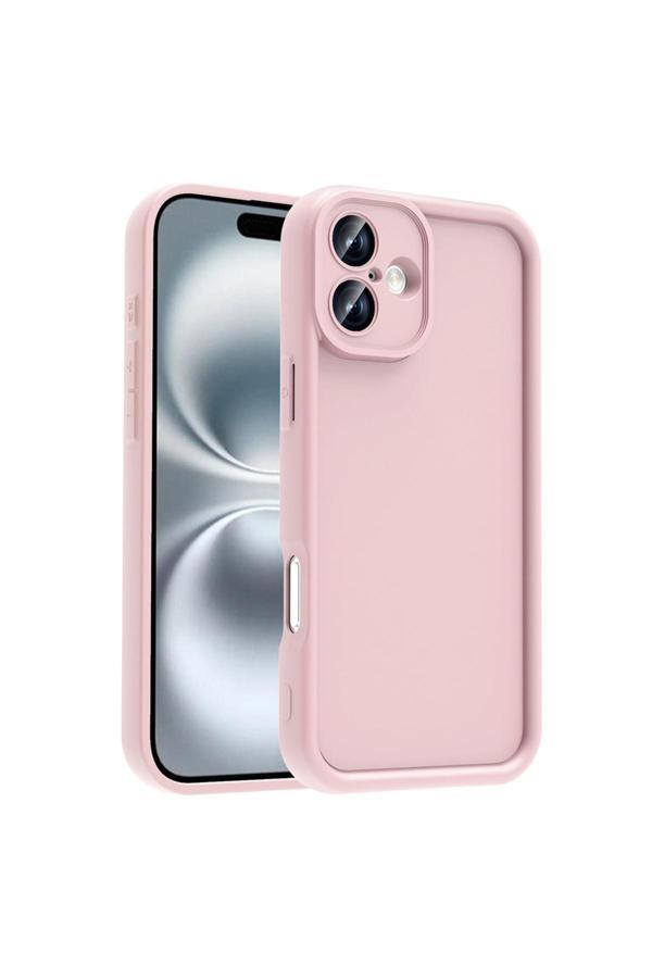 Zore İphone 16 Plus Kılıf Kamera Korumalı Sys Ananas Kapak - Pembe - Image 1