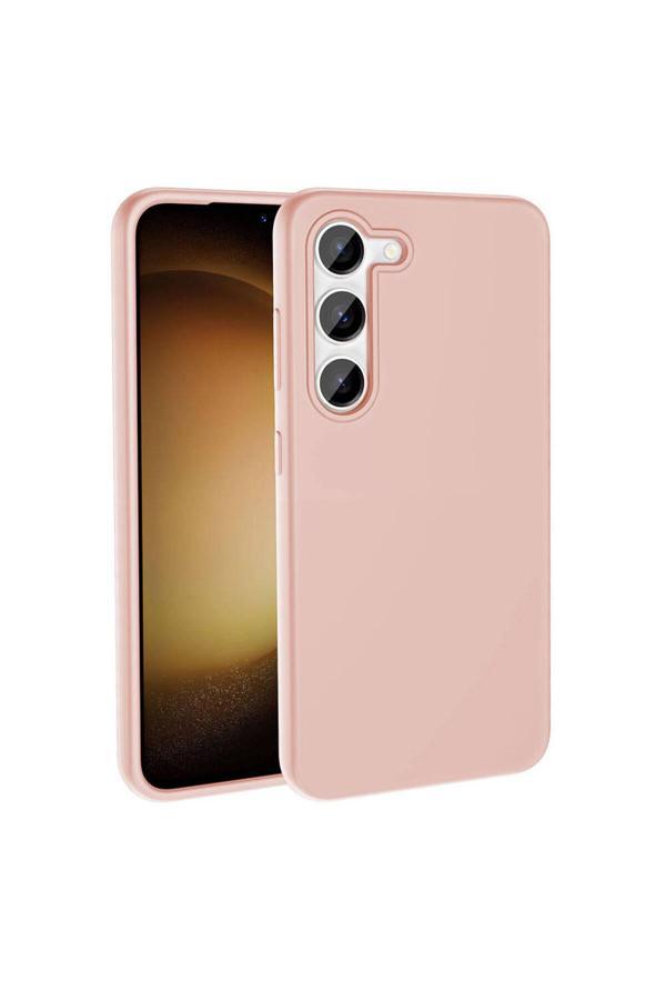 Zore Galaxy S23 Kılıf Magsafe Şarj Özellikli Sıvı Teknolojili Silinebilir Sert Zore Kivi Kapak-Pembe - Image 1
