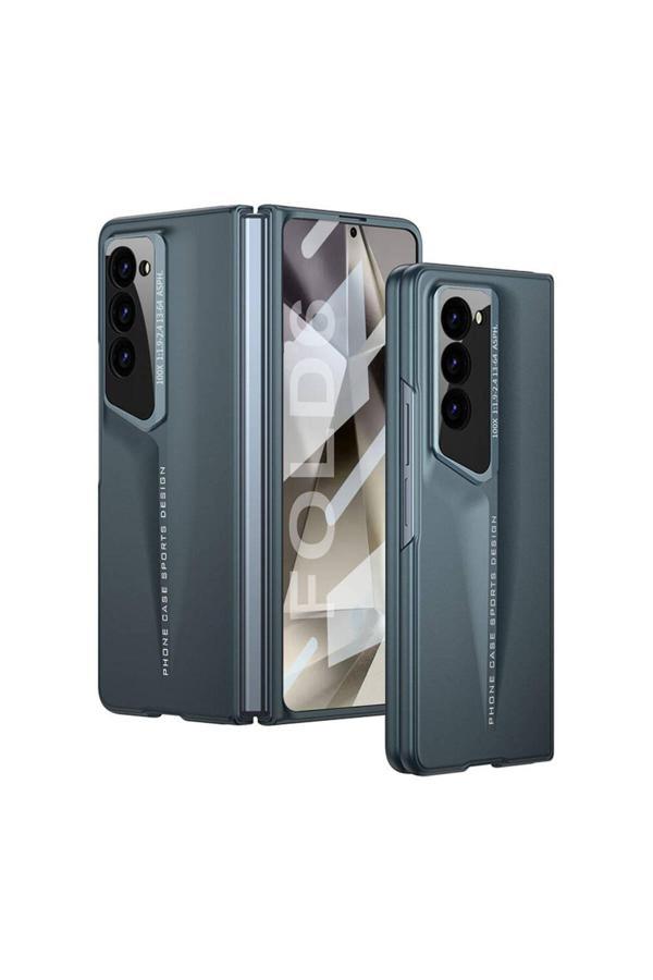 Zore Galaxy Z Fold 6 Kılıf Ultra İnce Kamera Korumalı Sert Rubber Zore Procase Kapak-Yeşil - Image 1