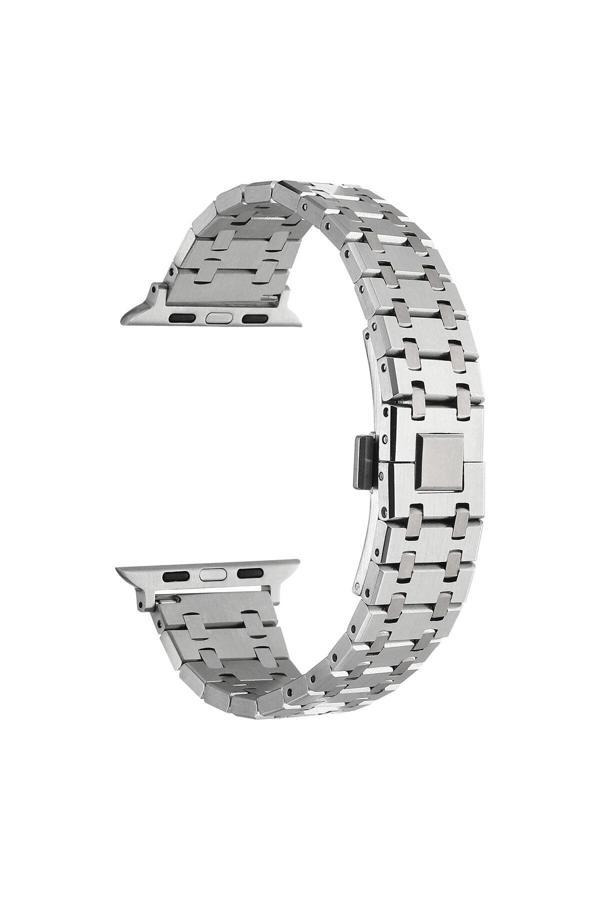 Fzd Global Watch 42Mm Uyumlu Krd-83 Metal Fzd Kordon-Gümüş - Image 1