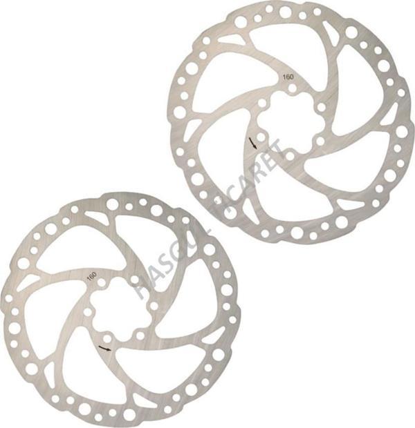 Hsgl Bisiklet İkili Disk Fren Rotor 160 mm 6 Vidalı 2 adet rotor Bisiklet Fren Sistemleri - Image 1
