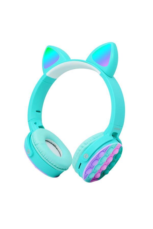 Kılıftech Cxt-950 Rgb Led Işıklı Kedi Kulağı Band Tasarımı Ayarlanabilir Katlanabilir Kulak Üstü Bluetoot - Image 1