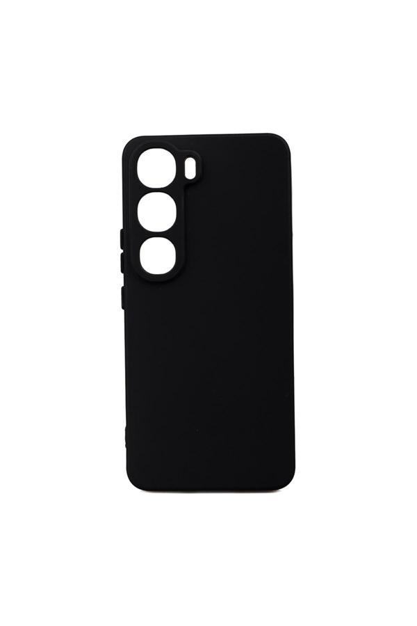 Zore Vivo V40 Lite Uyumlu Kılıf Biye Silikon-Siyah - Image 1
