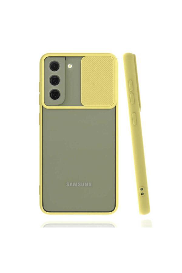 Safa Galaxy S22 Uyumlu Zore Lnsm-İ Kılıf-Sarı - Image 1