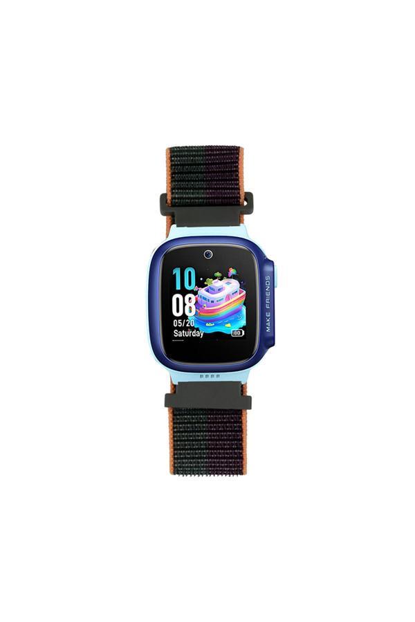 Kılıftech Huawei Watch Gt5 41Mm Zore Krd-03 18Mm Çocuklara Özel Hasır Kordon - Koyu Yeşil-Mor - Image 1