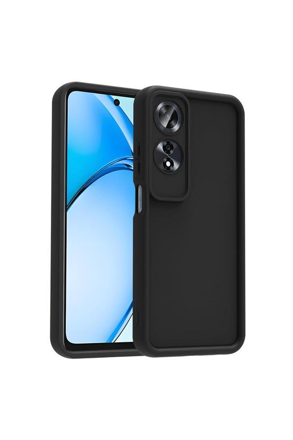 Zore Oppo A60 Kılıf Kamera Korumalı Ardx Ananas Kapak - Siyah - Image 1