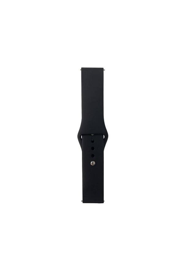 Wenixs Galaxy Watch 46Mm Band Serisi 22Mm Klasik Kordon Silikon Strap Kayış-Siyah - Image 1