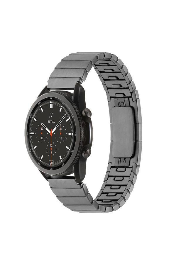 Base Dijital Xiaomi Amazfit Pace Uyumlu Krd-82 22Mm Metal Zore Kordon Gri - Image 1
