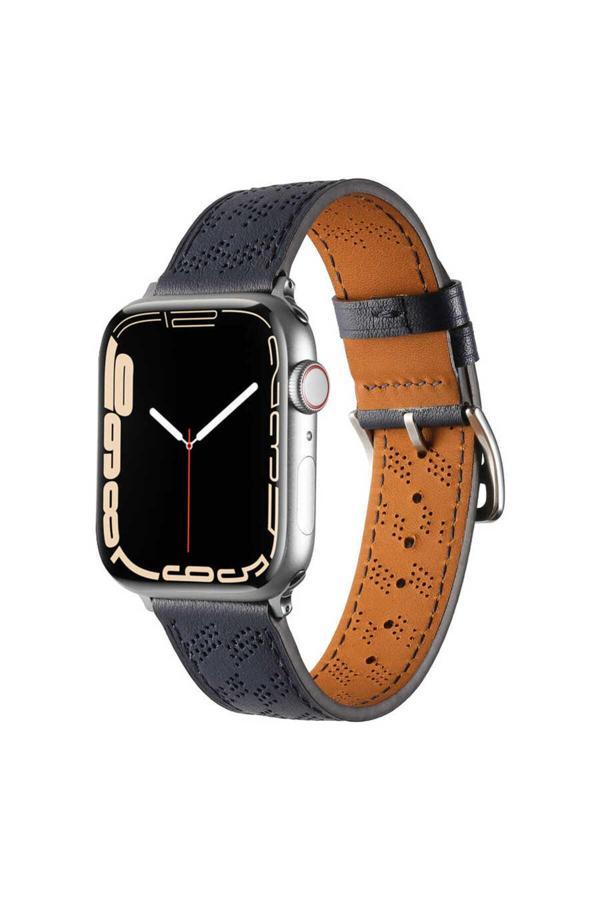 Safa Watch 7 41Mm Uyumlu Krd-76 Pu Deri Kordon Strap Kayış Clo- Lacivert - Image 1