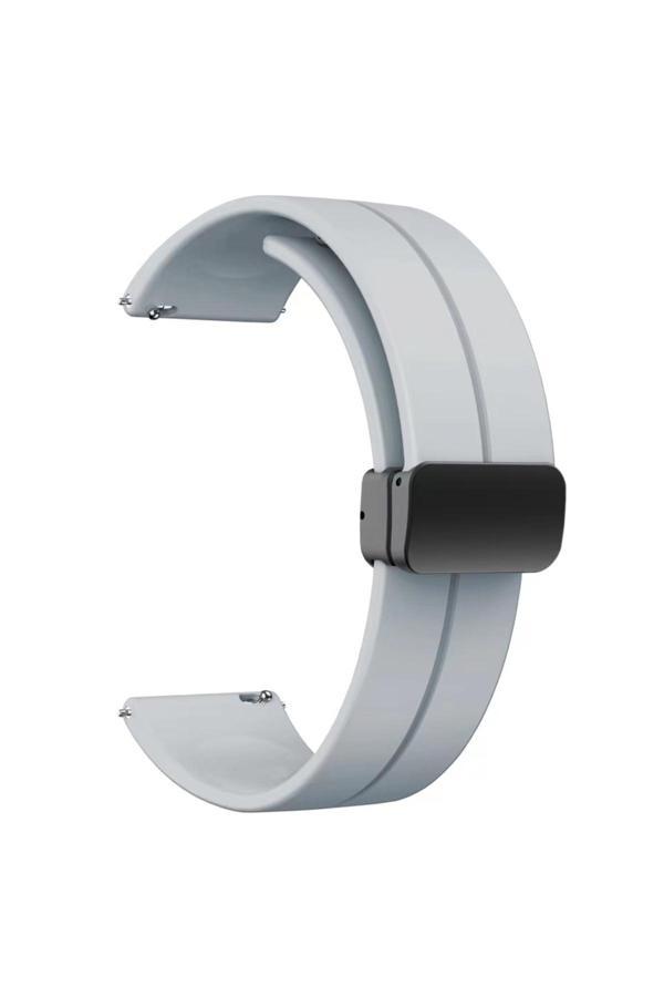 Eflink Xiaomi Amazfit Pace Krd-84 22Mm Uyumlu Zore Kordon Gri - Image 1