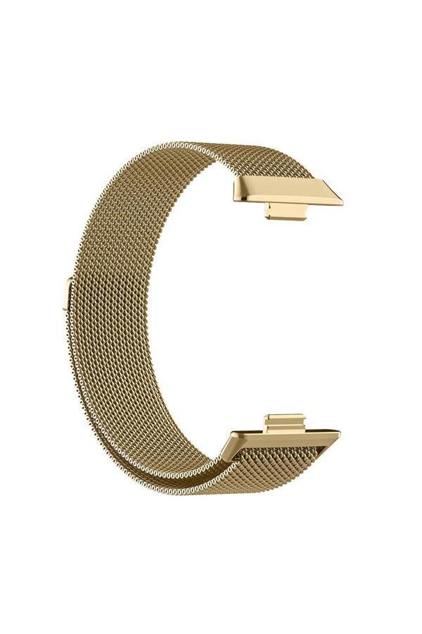 Bbs Teknoloji Grup Huawei Watch Fit 3 Zore Krd-01 Metal Kordon-Gold - Image 1