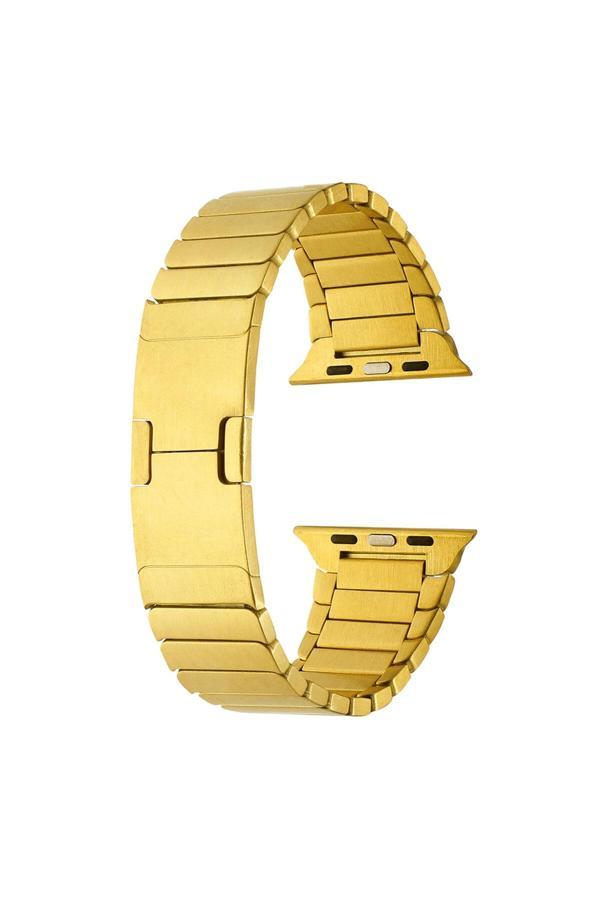 Bulut Aksesuar Watch Ultra 49Mm Uyumlu Krd-82 Metal Kordon Blt Gold - Image 1
