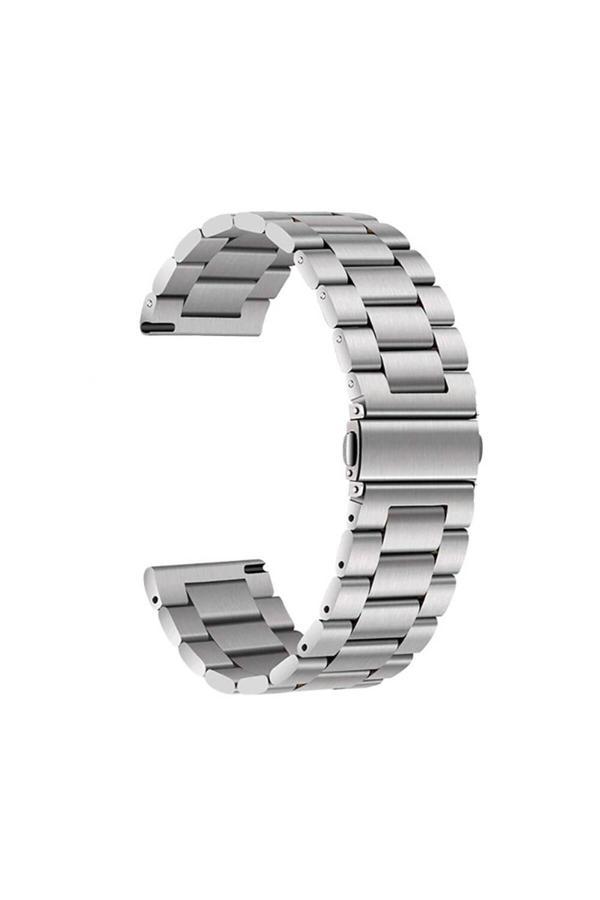 Noir318 Huawei Honor Magic 2 46Mm Clo- Band-04 22Mm Metal Kordon-Gümüş - Image 1