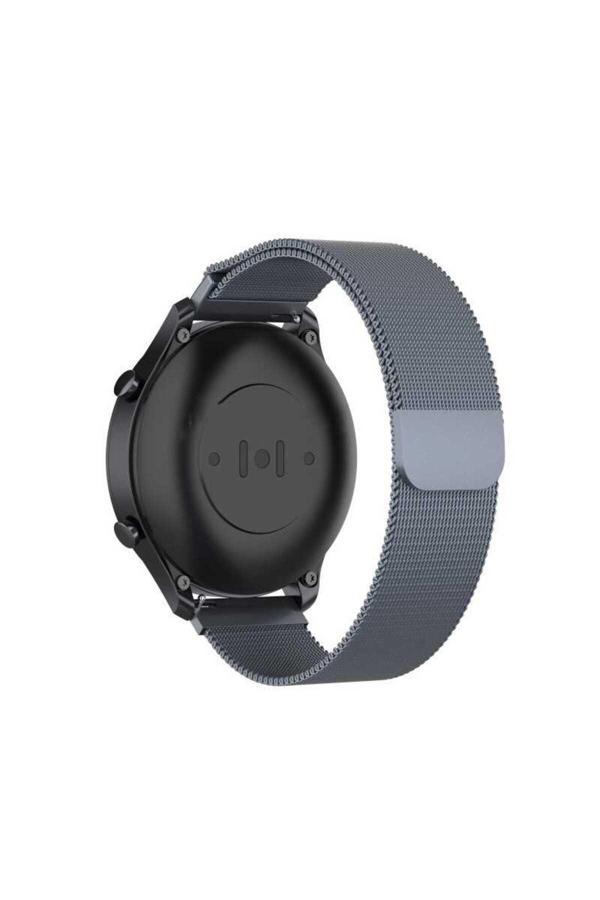 Fly Gifts Gear S3 (22Mm) Uyumlu Krd-12 Metal Zore Kordon Gri - Image 1