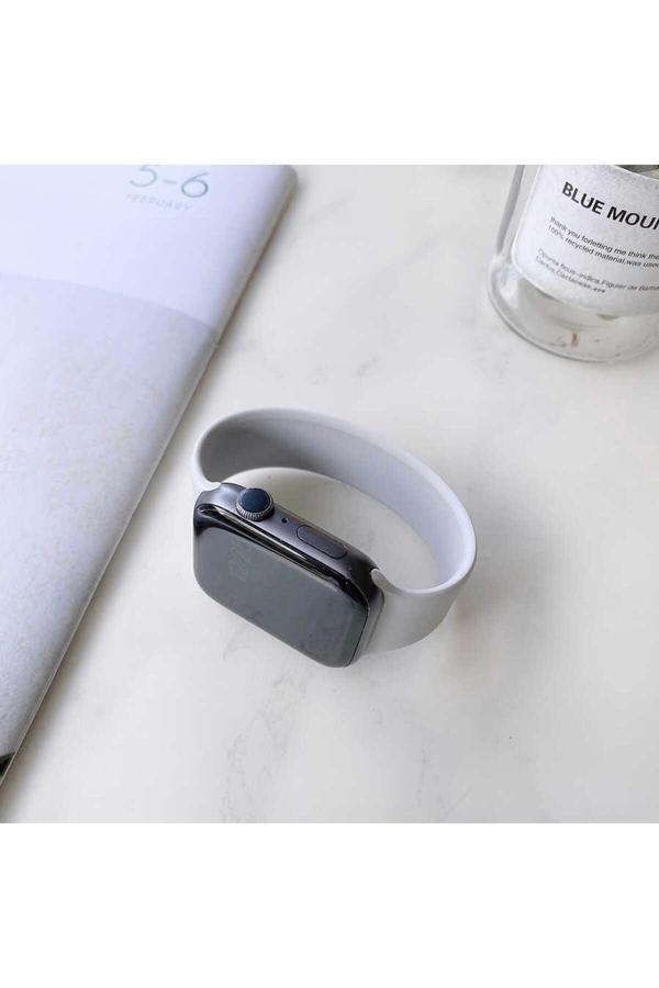 Göktuğ Aksesuar Watch Ultra 49Mm Kordon Uyumlu Krd-31 Solo Loop Large Strap Kayış Clo- Gri - Image 1