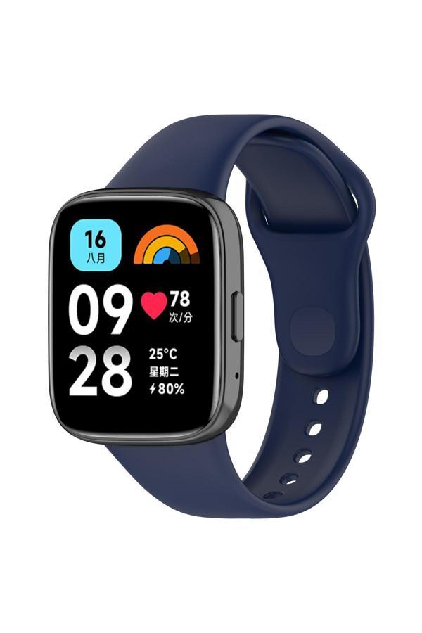 Wenixs Xiaomi Redmi Watch 3 Active Uyumlu Klasik Zore Kordon Lacivert - Image 1