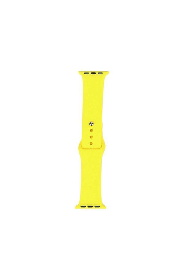 Zore Watch 7 41Mm Band Serisi Klasik Kordon Silikon Strap Kayış-Sarı - Image 1