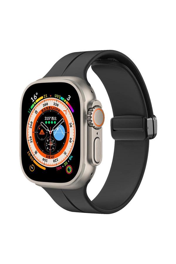 Zore Watch Ultra 49Mm Uyumlu Krd-84 Uyumlu Kordon Blt Siyah - Image 1