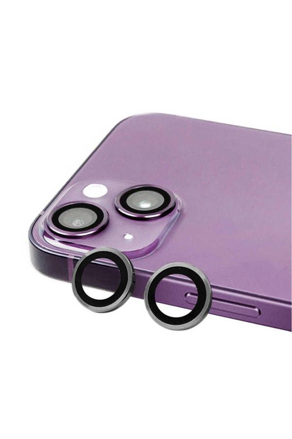Kılıfda Kılıf İphone 14 Plus Uyumlu Cl-07 Kamera Koruyucu-Koyu Gri - Image 1