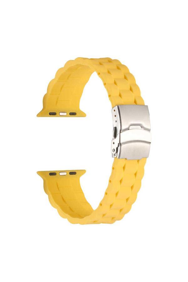 Zore Watch 44Mm Krd-72 Uyumlu Pat Kordon Sarı - Image 1
