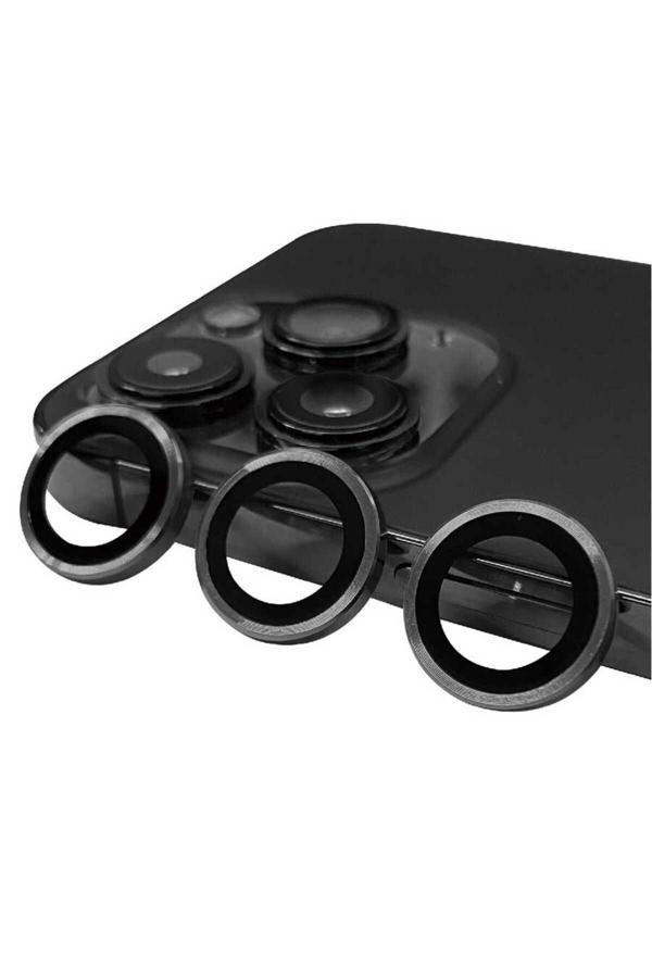 Zore İphone 15 Pro Max Uyumlu Cl-07 Kamera Koruyucu-Koyu Gri - Image 1