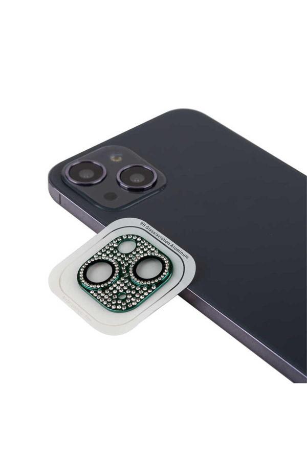 Boğazören İphone 13 Mini Uyumlu Cl-08 Kamera Koruyucu-Koyu Yeşil - Image 1