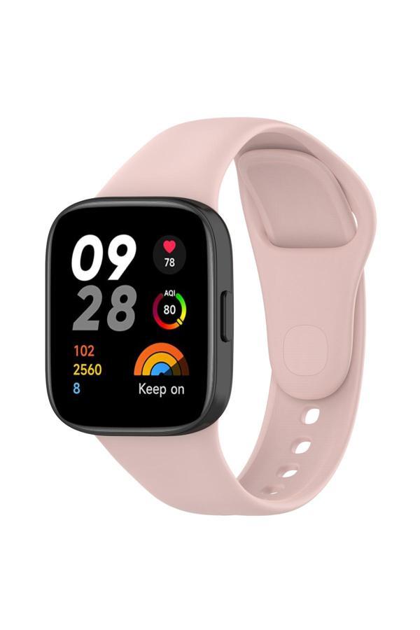Kılıftech Xiaomi Redmi Watch 3 Uyumlu Krd-81 Uyumlu Zore Kordon-Pembe - Image 1
