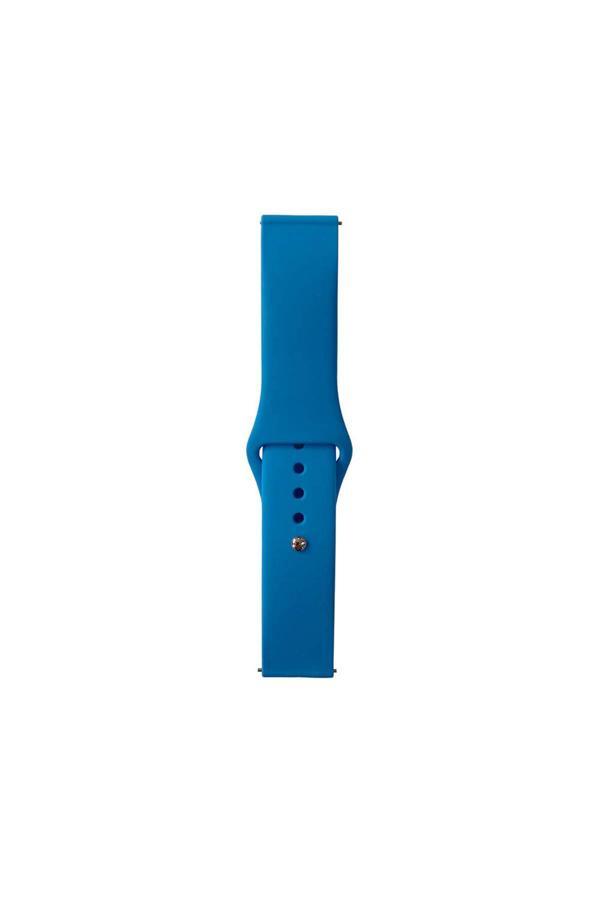 Safa Xiaomi Amazfit Pace Band Serisi 22Mm Klasik Kordon Silikon Strap Kayış-Mavi - Image 1