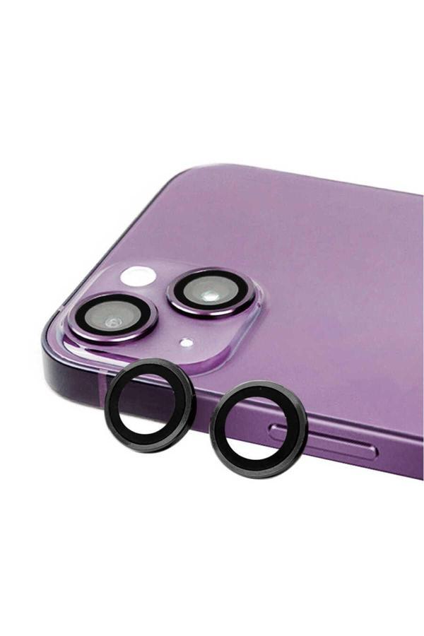 Kılıftech İphone 14 Plus Uyumlu Zore Cl-07 Kamera Koruyucu-Siyah - Image 1