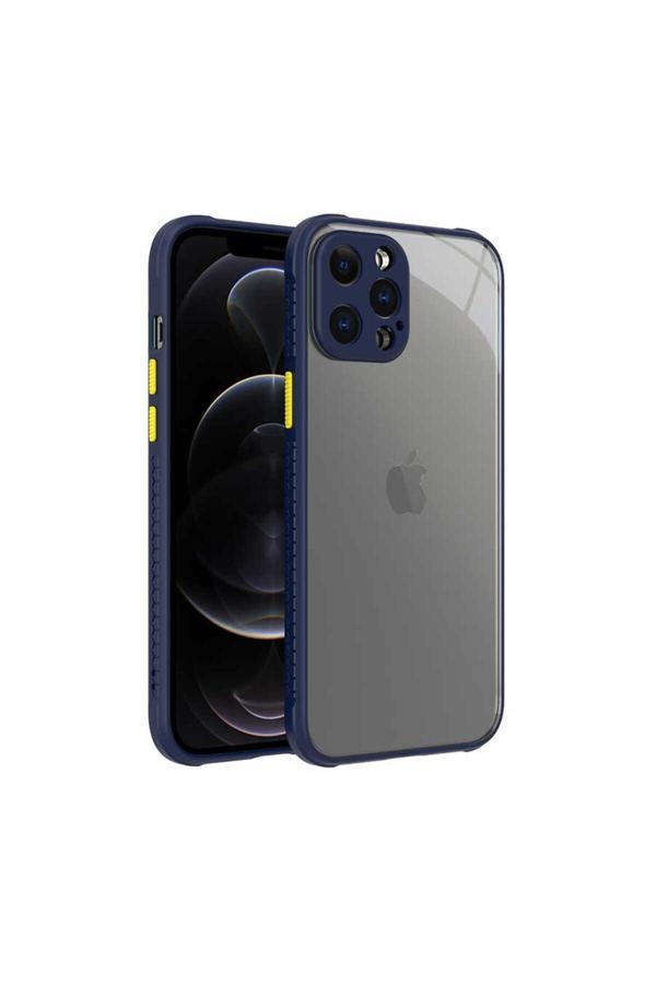 Zore İphone 12 Pro Max Uyumlu  Kaff Kılıf-Lacivert - Image 1
