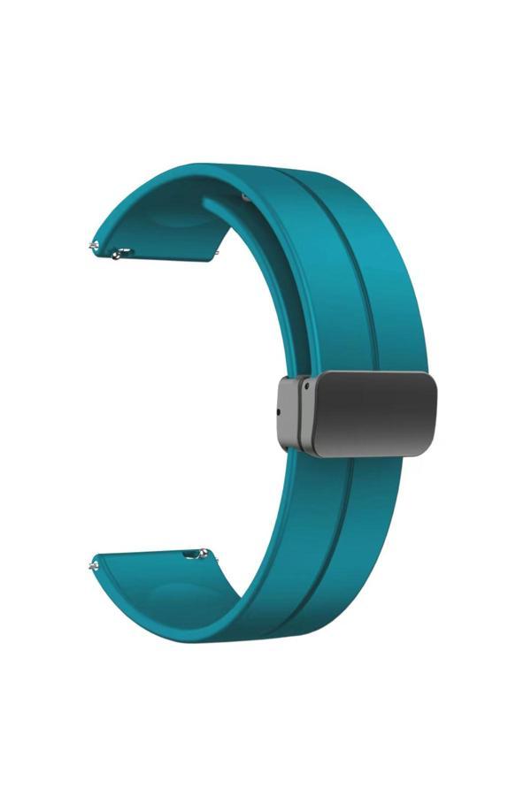Resveq Xiaomi Amazfit Pace Krd-84 22Mm Uyumlu Zore Kordon Turkuaz - Image 1