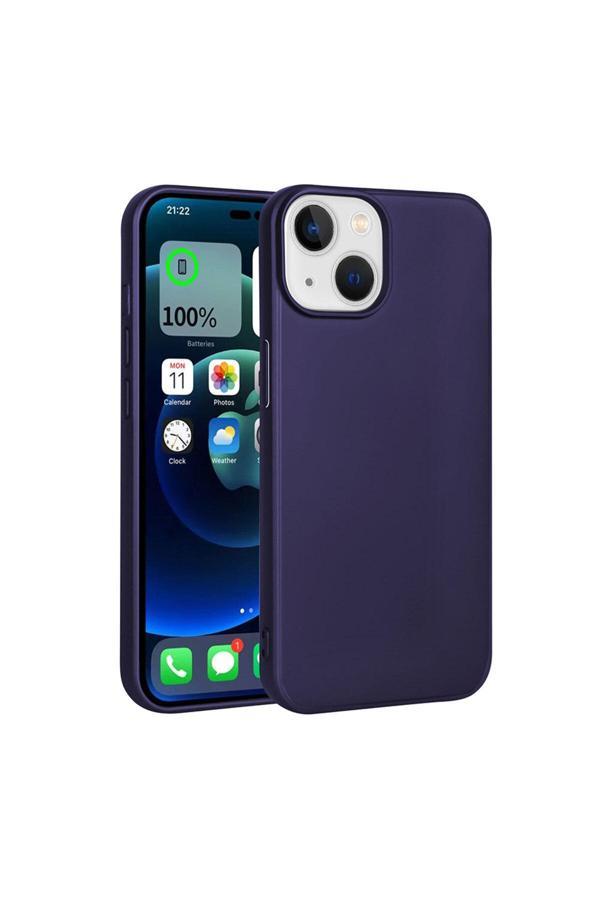Zore İphone 15 Uyumlu Premier Silikon Kılıf-Lacivert - Image 1
