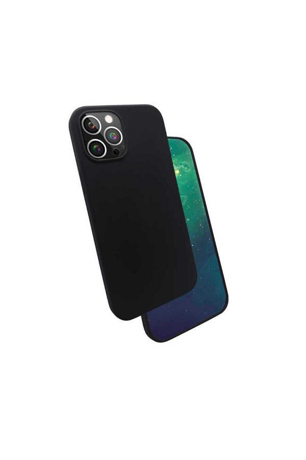 Kılıftech İphone 12 Pro Max Uyumlu Zore Silk Silikon-Siyah - Image 1