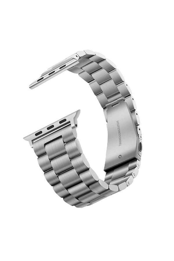 Zore Watch Ultra 49Mm Clo- Band-04 Metal Kordon-Gümüş - Image 1