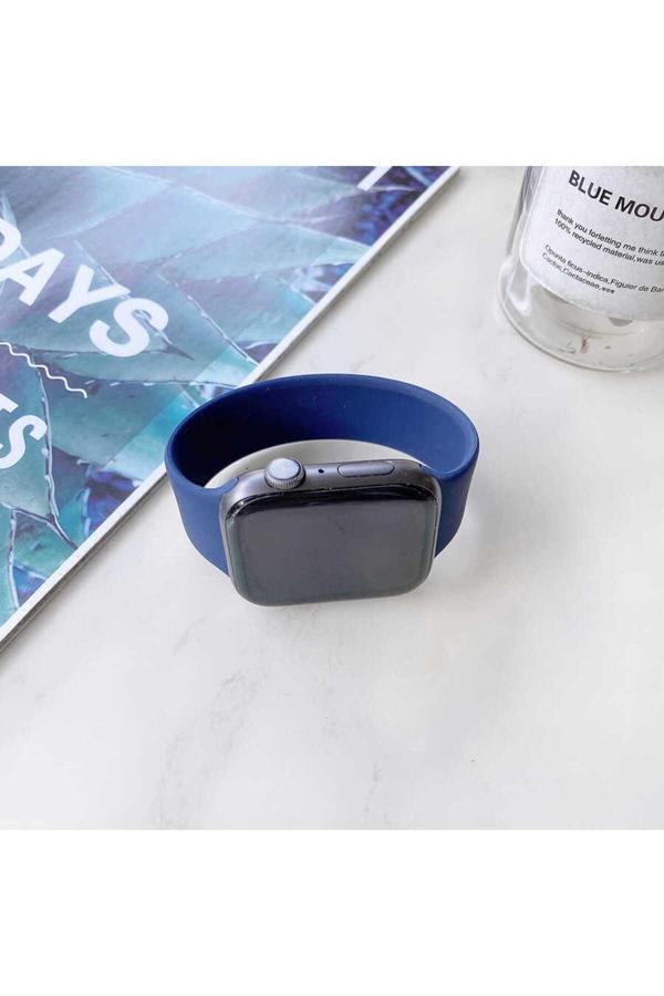 Yucca Tech Watch 40Mm Uyumlu Krd-31 Solo Loop Medium Zore Kordon-Mavi - Image 1