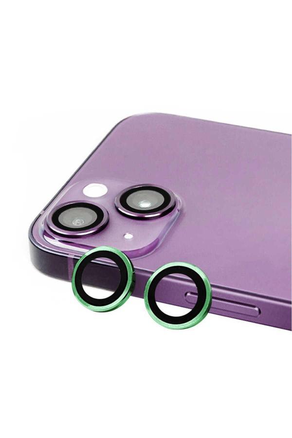 Kılıftech İphone 15 Uyumlu Zore Cl-07 Kamera Koruyucu-Yeşil - Image 1
