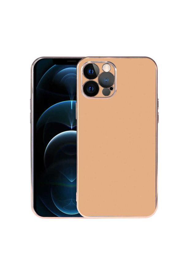 Zore İphone 12 Pro Uyumlu Viyana Kılıf-Gold - Image 1