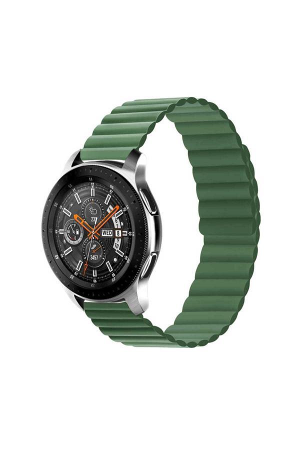 Kılıftech Galaxy Watch Active 2 40Mm Uyumlu Krd-52 Zore Kordon-Yeşil - Image 1