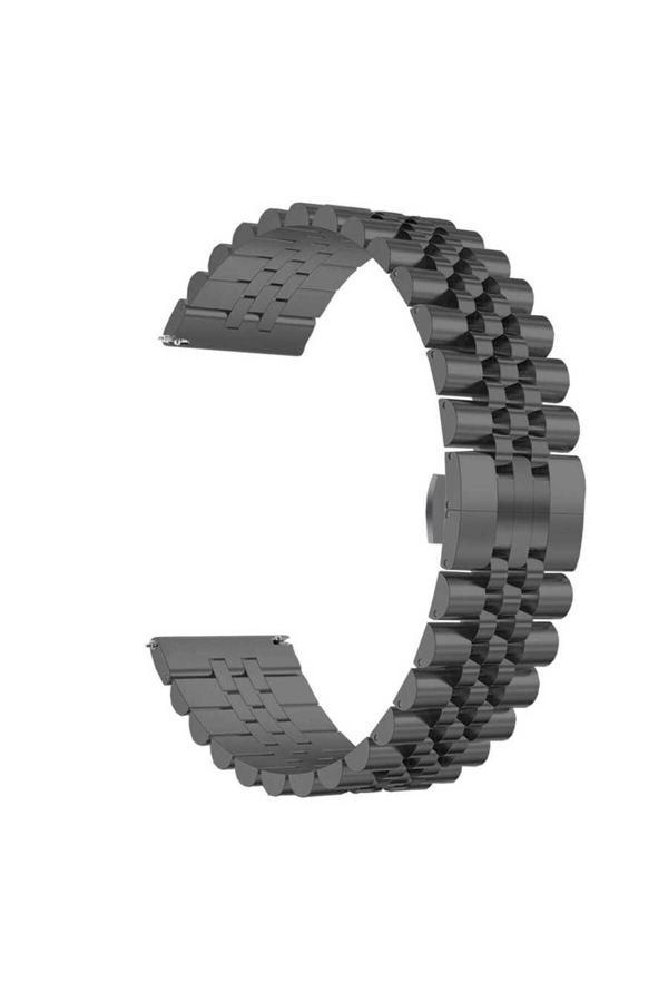 Base Dijital Huawei Watch Gt 3 46Mm Uyumlu Krd-36 Metal Zore Kordon Siyah - Image 1