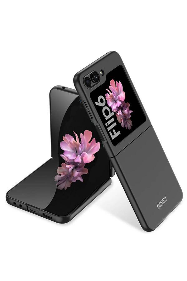 Noir318 Galaxy Z Flip 6 Kılıf Zore Sert Kıpta Kapak-Siyah - Image 1