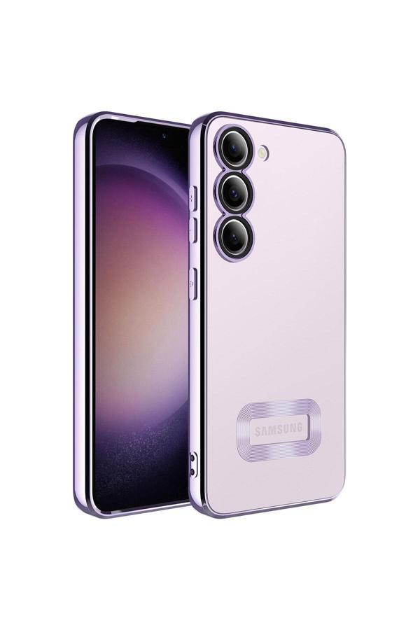 Bbs Teknoloji Grup Galaxy S23 Plus Uyumlu Kamera Korumalı Logo Gösteren Zore Omega Kılıf-Lila - Image 1