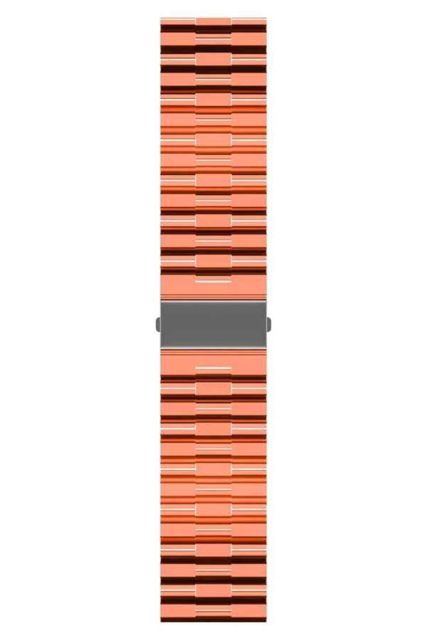 Ardemix Galaxy Watch 46Mm Uyumlu Krd-27 22Mm Zyl Kordon Turuncu - Image 1