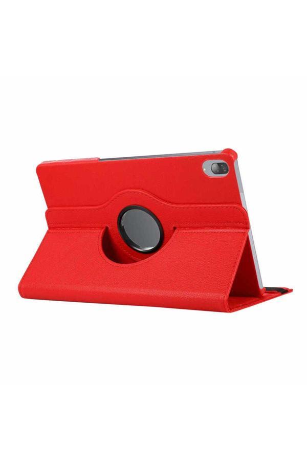 Wenixs Lenovo Tab P11 Pro 11.2" 2.Nesil  Zore Dönebilen Standlı Kılıf-Kırmızı - Image 1